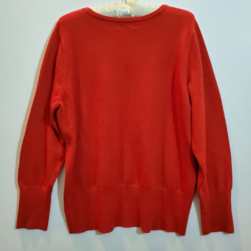 Red Pullover Sweater - Picture 2 of 8